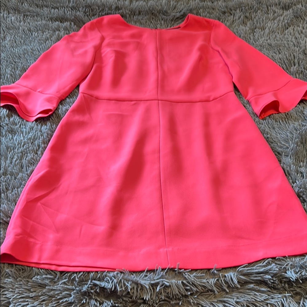Women’s Banana Republic dress, color is more of a coral than pink.